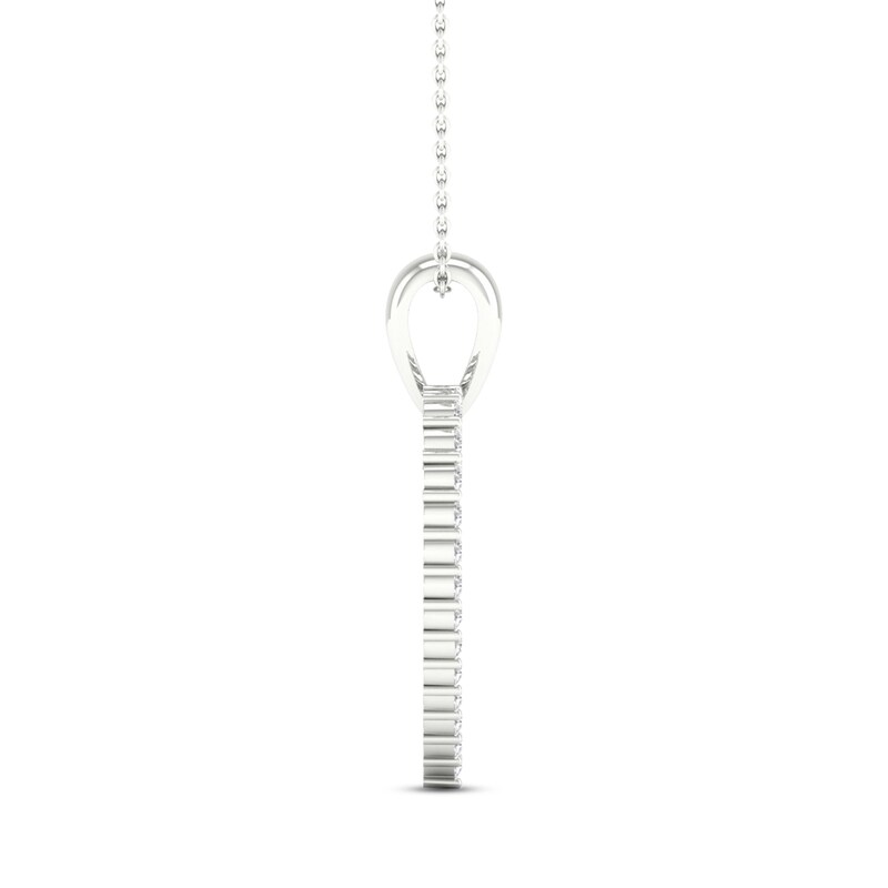 Main Image 2 of Diamond Heart Necklace 1/5 ct tw Round-Cut Sterling Silver 18&quot;