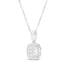 Thumbnail Image 1 of Diamond Necklace 1/4 ct tw Round-Cut 10K White Gold 18"