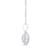 Thumbnail Image 2 of Diamond Necklace 1/4 ct tw Round-Cut 10K White Gold 18"