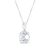 Thumbnail Image 3 of Diamond Necklace 1/4 ct tw Round-Cut 10K White Gold 18"