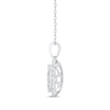 Thumbnail Image 3 of Diamond Necklace 1 ct tw 10K White Gold 18&quot;
