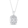 Thumbnail Image 4 of Diamond Necklace 1 ct tw 10K White Gold 18&quot;