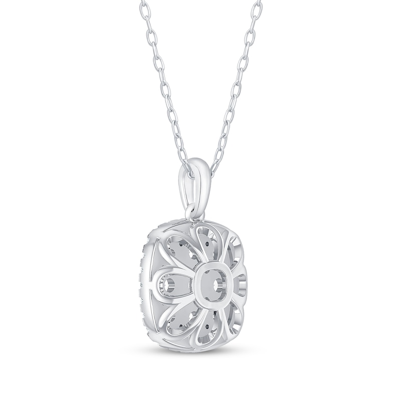 Main Image 4 of Diamond Necklace 1 ct tw 10K White Gold 18&quot;