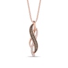 Thumbnail Image 1 of Le Vian Diamond Necklace 1/4 ct tw 14K Strawberry Gold 18&quot;