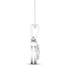 Thumbnail Image 2 of Multi-Diamond Necklace 1/2 ct tw Round-Cut 10K White Gold 18"