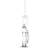 Thumbnail Image 3 of Multi-Diamond Necklace 1 ct tw Round-Cut 10K White Gold 18&quot;