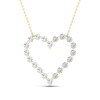 Lab-Created Diamonds by KAY Heart Necklace 1/2 ct tw 14K Yellow Gold 18"