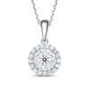 Thumbnail Image 1 of Diamond Necklace 1/2 ct tw Round-Cut 14K White Gold 18&quot;