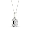 Thumbnail Image 1 of Multi-Diamond Necklace 1/4 ct tw Round-Cut 10K White Gold 18"