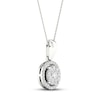 Thumbnail Image 2 of Multi-Diamond Necklace 1/4 ct tw Round-Cut 10K White Gold 18&quot;