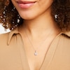 Thumbnail Image 5 of Multi-Diamond Necklace 1/4 ct tw Round-Cut 10K White Gold 18&quot;