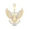 Thumbnail Image 0 of Men's Eagle & Anchor Diamond Pendant 1/5 ct tw Round-cut 10K Yellow Gold