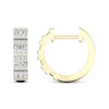 Thumbnail Image 0 of Men's Diamond Huggie Earrings 1/3 ct tw Round & Baguette 10K Yellow Gold