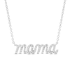 Thumbnail Image 1 of Diamond Mama Necklace 1/6 ct tw Round-Cut 10K White Gold 18&quot;