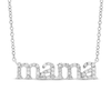 Thumbnail Image 0 of Diamond Mama Necklace 1/8 ct tw Round-Cut 10K Sterling Silver 18"