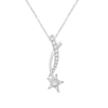 Thumbnail Image 1 of Diamond Star Necklace 1/10 ct tw Round-Cut Sterling Silver 19&quot;