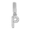 Thumbnail Image 0 of True Definition Letter P Initial Charm 1/20 ct tw Diamonds Sterling Silver