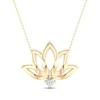 Thumbnail Image 0 of By Women For Women Diamond Lotus Necklace 1/20 ct tw 10K Yellow Gold 18"