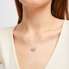 Thumbnail Image 2 of Diamond Heart Necklace 1/4 ct tw Round-Cut 10K Two-Tone Gold 18&quot;