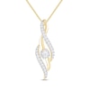 Thumbnail Image 0 of Diamond Journey Necklace 1/3 ct tw Round-Cut 10K Yellow Gold 18"