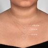 Thumbnail Image 5 of Diamond Heart Necklace 1/10 ct tw Round-Cut 10K Yellow Gold 18&quot;
