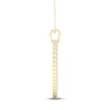 Thumbnail Image 2 of Diamond Heart Necklace 1/2 ct tw Round-cut 10K Yellow Gold 18&quot;