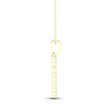 Thumbnail Image 2 of Diamond Cross Necklace 1/10 ct tw Round-Cut 10K Yellow Gold 18&quot;