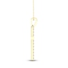 Thumbnail Image 2 of Diamond Cross Necklace 1/4 ct tw Round-Cut 10K Yellow Gold 18&quot;