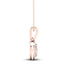 Thumbnail Image 2 of Multi-Diamond Necklace 1/4 ct tw Round-Cut 10K Rose Gold 18&quot;