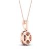 Thumbnail Image 4 of Multi-Diamond Necklace 1/4 ct tw Round-Cut 10K Rose Gold 18&quot;
