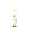 Thumbnail Image 2 of Multi-Diamond Necklace 1/2 ct tw Round-Cut 10K Yellow Gold 18&quot;