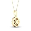 Thumbnail Image 3 of Multi-Diamond Necklace 1/2 ct tw Round-Cut 10K Yellow Gold 18"