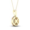 Thumbnail Image 4 of Multi-Diamond Necklace 1/2 ct tw Round-Cut 10K Yellow Gold 18&quot;