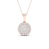 Thumbnail Image 1 of Multi-Diamond Necklace 1/2 ct tw Round-Cut 10K Rose Gold 18&quot;