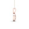 Thumbnail Image 2 of Multi-Diamond Necklace 1/2 ct tw Round-Cut 10K Rose Gold 18&quot;