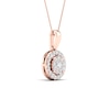 Thumbnail Image 3 of Multi-Diamond Necklace 1/2 ct tw Round-Cut 10K Rose Gold 18&quot;