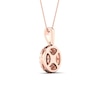 Thumbnail Image 4 of Multi-Diamond Necklace 1/2 ct tw Round-Cut 10K Rose Gold 18&quot;