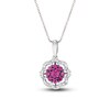 Thumbnail Image 1 of Le Vian Ruby & Diamond Necklace 1/8 ct tw 14K Vanilla Gold 18&quot;