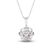 Thumbnail Image 2 of Le Vian Ruby & Diamond Necklace 1/8 ct tw 14K Vanilla Gold 18"