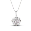 Thumbnail Image 3 of Le Vian Ruby & Diamond Necklace 1/8 ct tw 14K Vanilla Gold 18&quot;