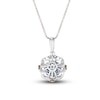 Thumbnail Image 3 of Le Vian Sapphire & Diamond Necklace 1/8 ct tw Diamonds 14K Vanilla Gold 18&quot;