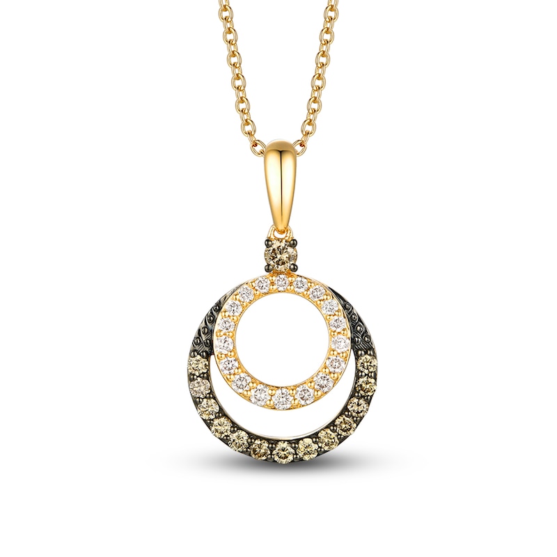 Le Vian Diamond Necklace 1/2 ct tw Diamonds 14K Honey Gold 18"
