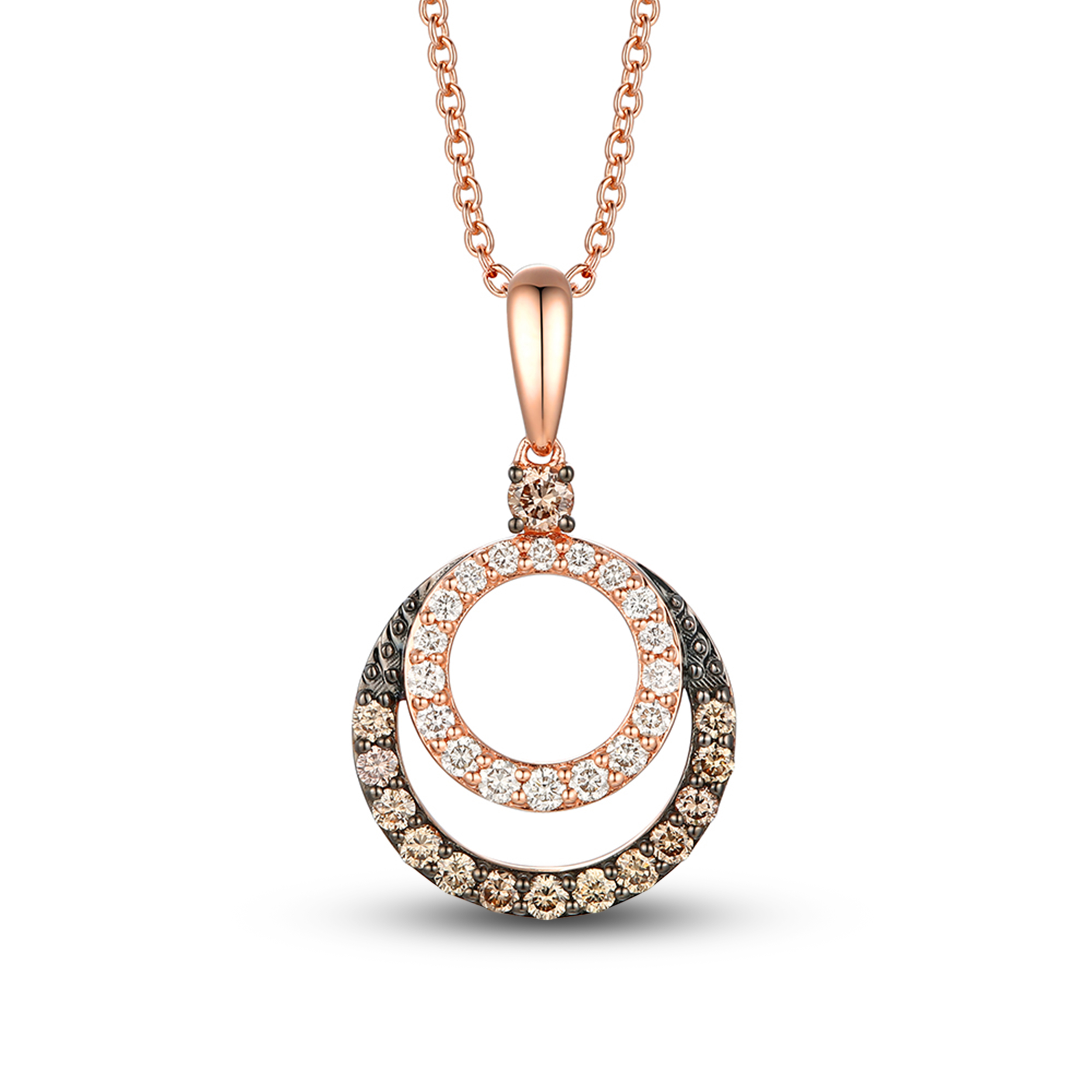 Main Image 1 of Le Vian Diamond Necklace 1/2 ct tw Diamonds 14K Strawberry Gold 18&quot;