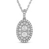 Thumbnail Image 1 of Forever Connected Diamond Necklace 1/2 ct tw Round-Cut 10K White Gold 18&quot;