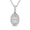Thumbnail Image 1 of Forever Connected Diamond Necklace 1/4 ct tw Round-Cut 10K White Gold 18&quot;