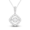 Thumbnail Image 1 of Unstoppable Love Diamond Necklace 1/4 ct tw Round-cut Sterling Silver 19"
