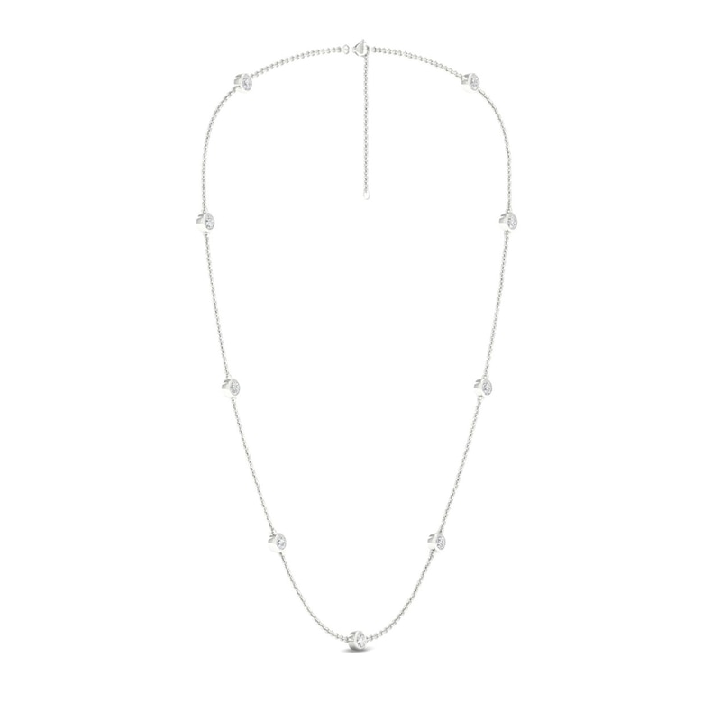 Lab-Created Diamonds by KAY Necklace 1 ct tw 14K White Gold 18"
