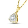 Diamond Necklace 1/3 ct tw Round-cut 10K Yellow Gold 18"