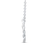 Thumbnail Image 1 of Circle of Gratitude Diamond Necklace 1/10 ct tw Sterling Silver 19"