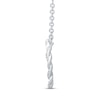 Thumbnail Image 2 of Circle of Gratitude Diamond Necklace 1/10 ct tw Sterling Silver 19&quot;